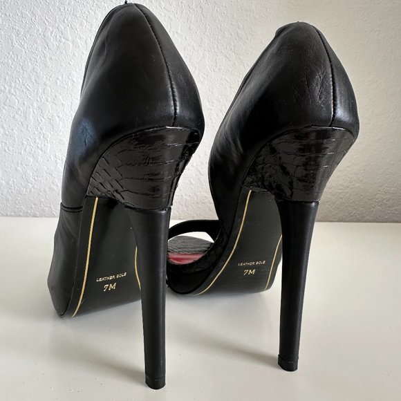 Charles Jourdan black stilettos, Size 7 - Picture 3 of 13